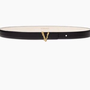 * Versace Virtus Leather Belt